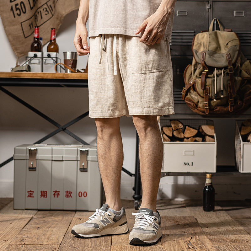 Summer Moisture Absorption Breathable And Loose Casual Men's Pants