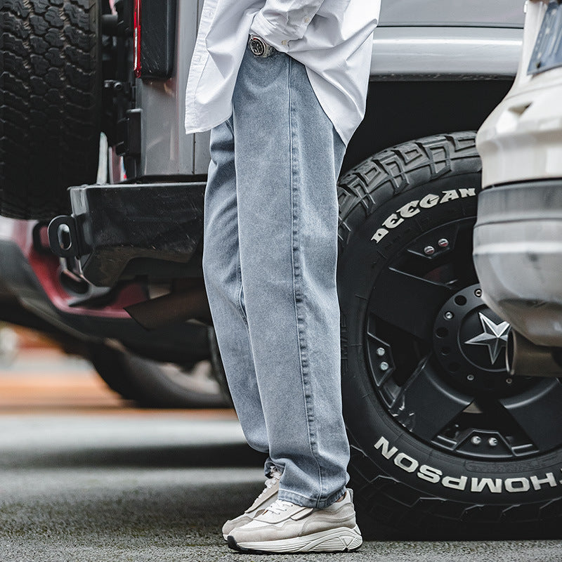 Fashion Personality American Retro Washed Jeans Men