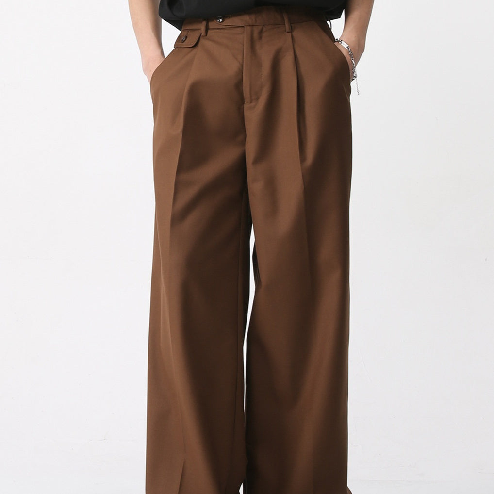 Men's Clothing Casual Suit Pants Straight Retro Simple