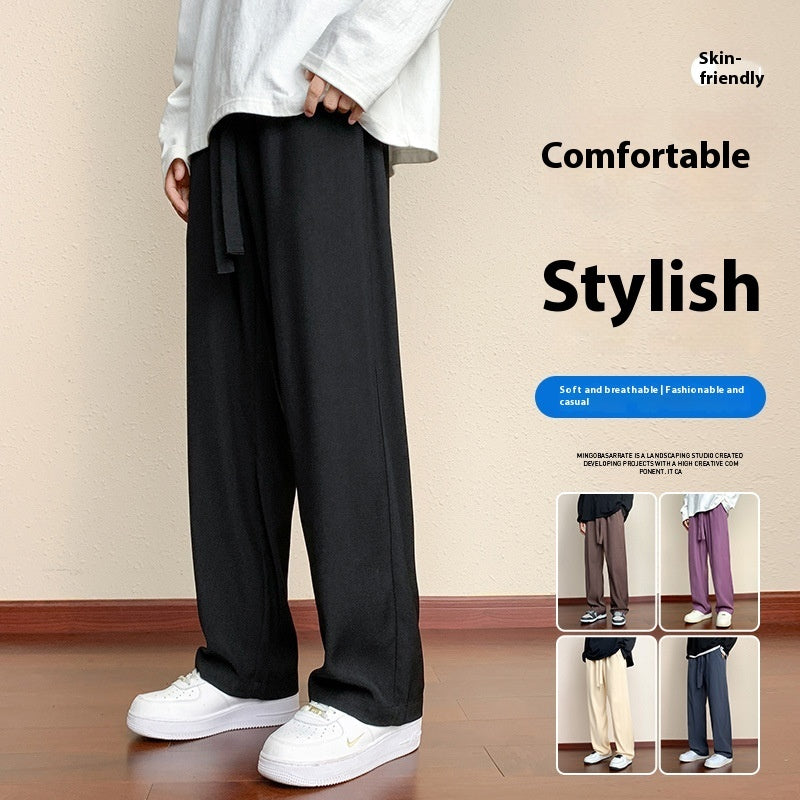 Trendy Hong Kong Style Loose American Casual Wide-leg Pants