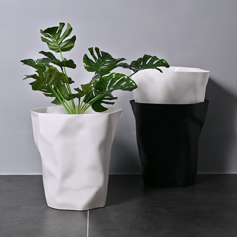Pleated Trash Can Household Supermarket Dormitory And Living Room Bathroom Creative Trash