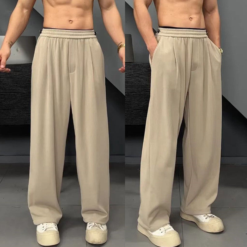 Summer Ice Silk Leggings Versatile Simple Men