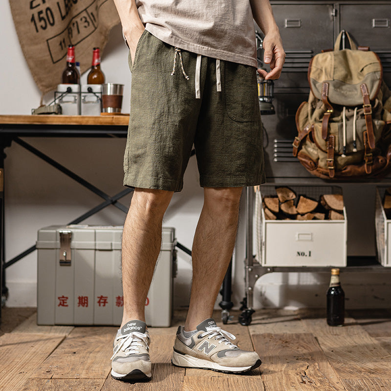 Summer Moisture Absorption Breathable And Loose Casual Men's Pants