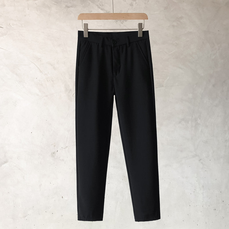 Boys Slim Straight Business Casual Small Trousers