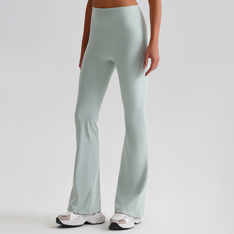 Wide-leg Bell-bottoms Tight Nude Feel Hip Raise Yoga Pants