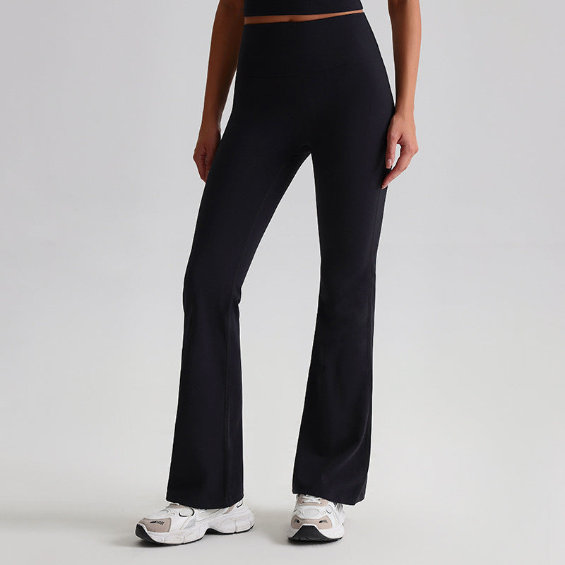 Wide-leg Bell-bottoms Tight Nude Feel Hip Raise Yoga Pants