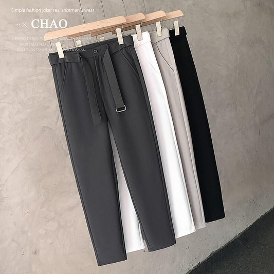 Boys Slim Straight Business Casual Small Trousers