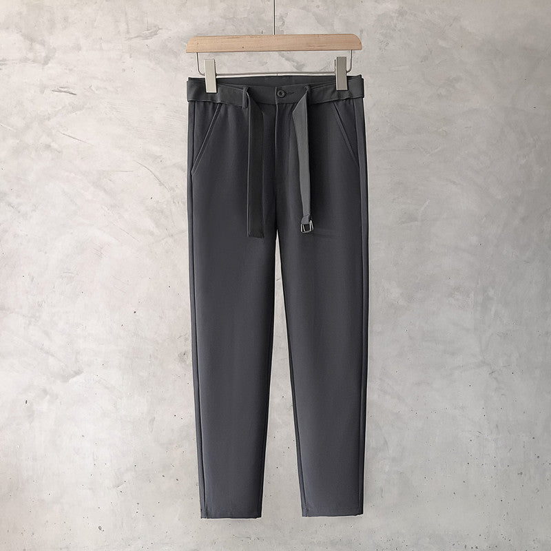 Boys Slim Straight Business Casual Small Trousers