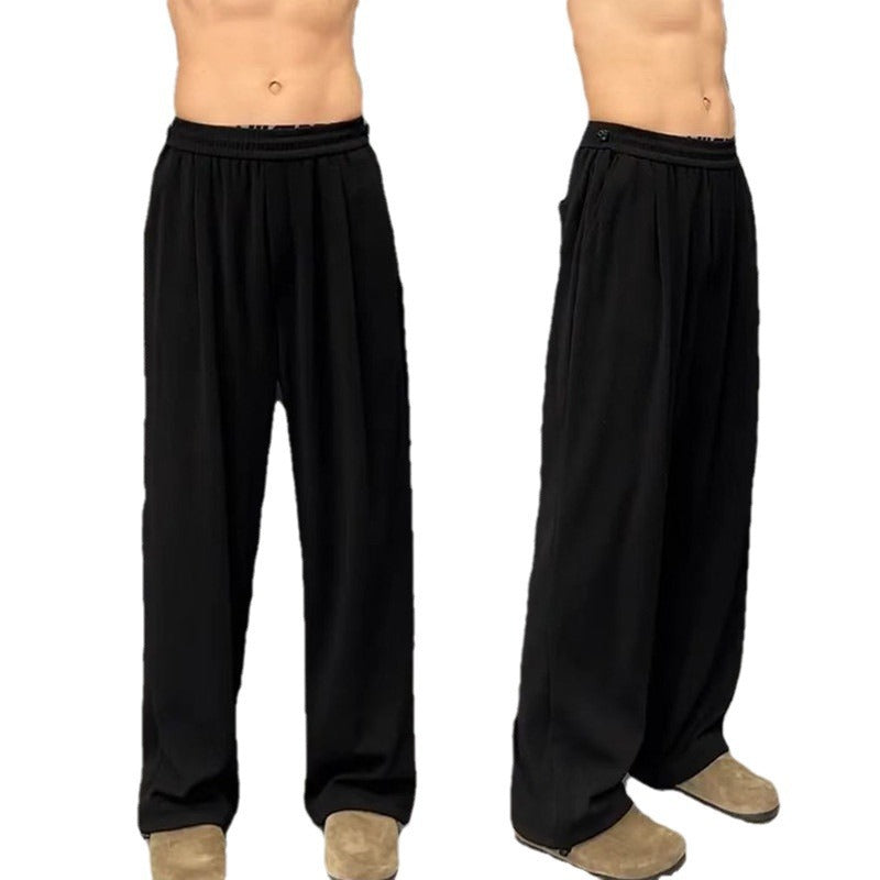 Summer Ice Silk Leggings Versatile Simple Men