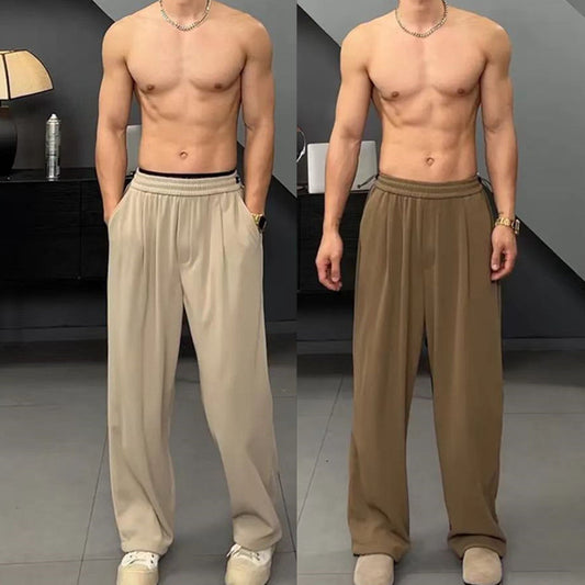 Summer Ice Silk Leggings Versatile Simple Men