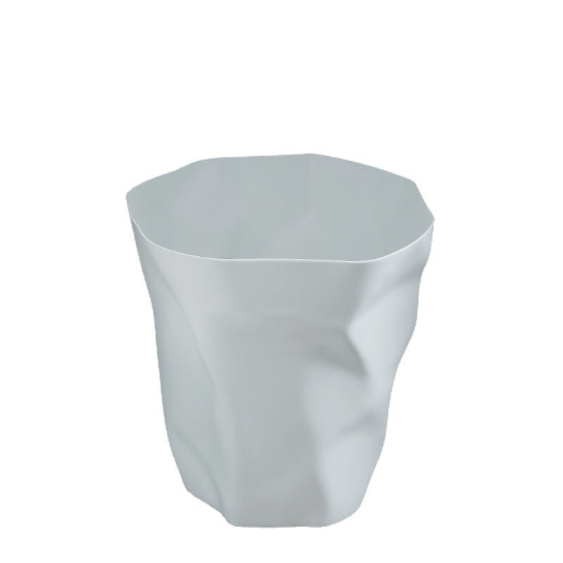 Pleated Trash Can Household Supermarket Dormitory And Living Room Bathroom Creative Trash