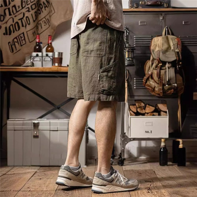 Summer Moisture Absorption Breathable And Loose Casual Men's Pants