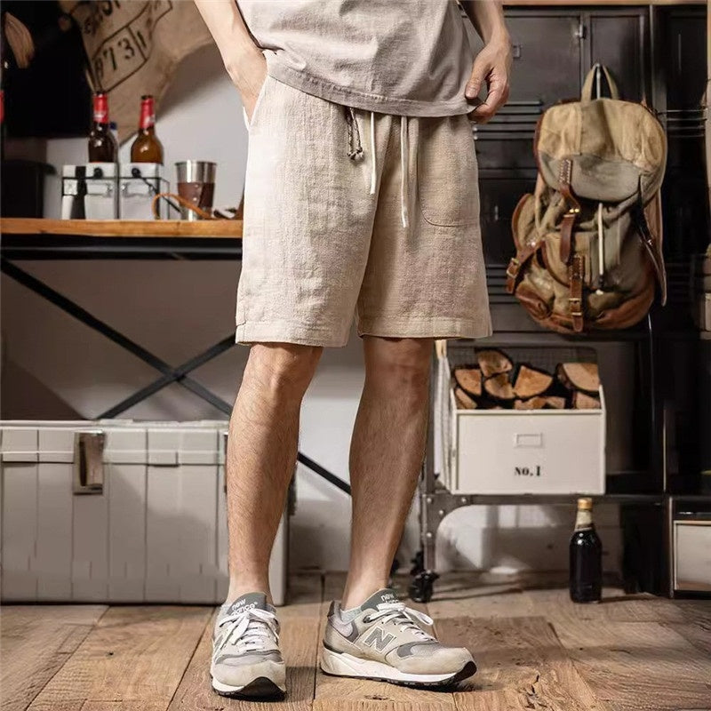 Summer Moisture Absorption Breathable And Loose Casual Men's Pants